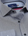 Black Houndstooth Check Shirt