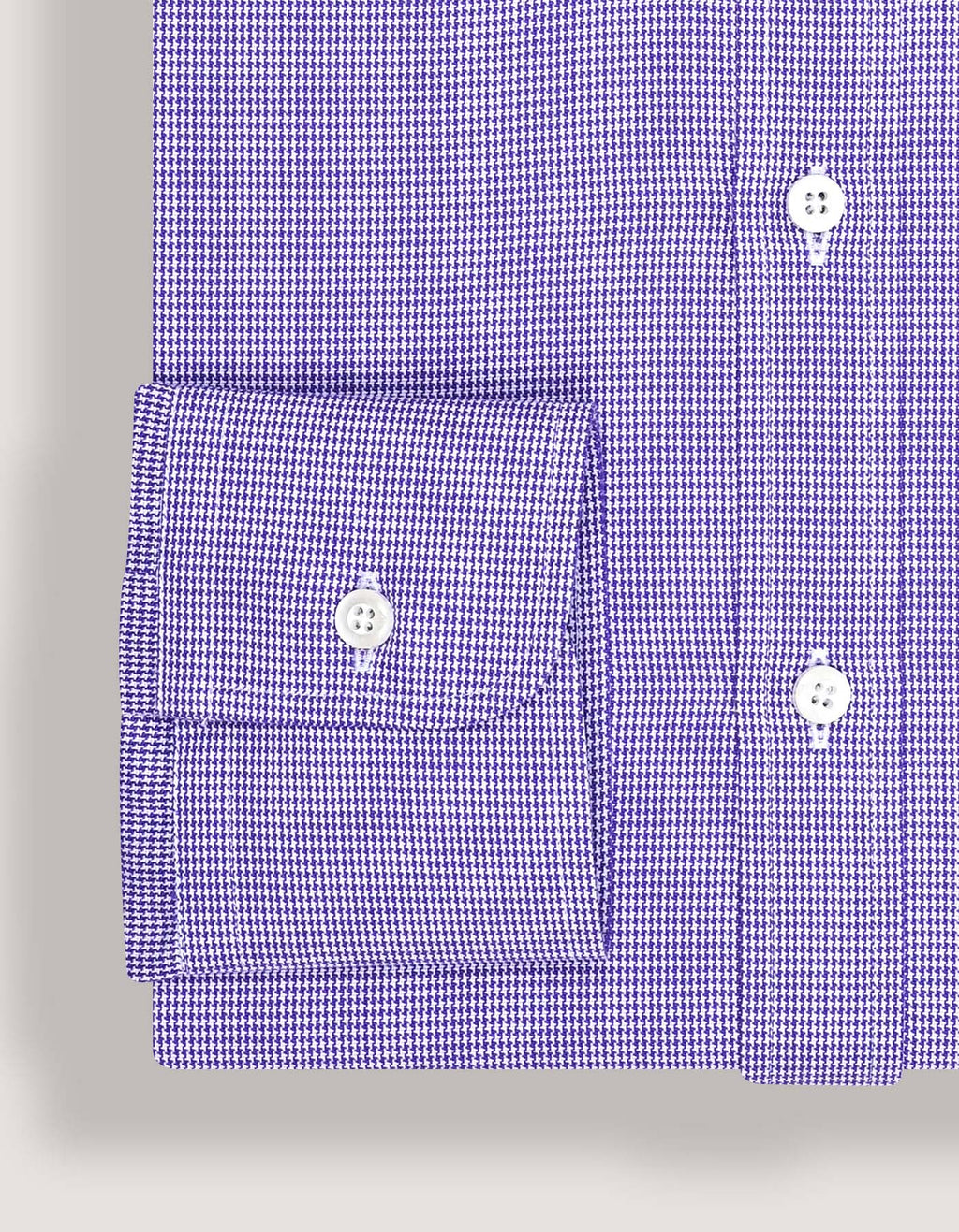 Purple Houndstooth Check Shirt