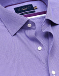 Purple Houndstooth Check Shirt
