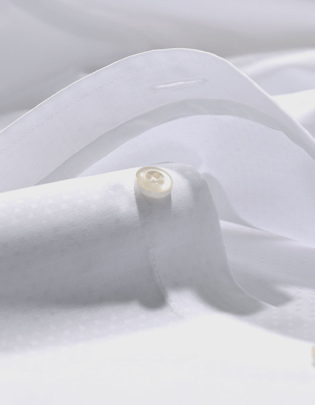White Self Textured Smart Shirt