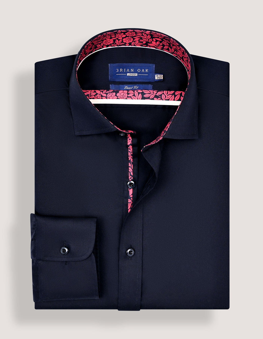 Black Satin Designer Dress Shirt