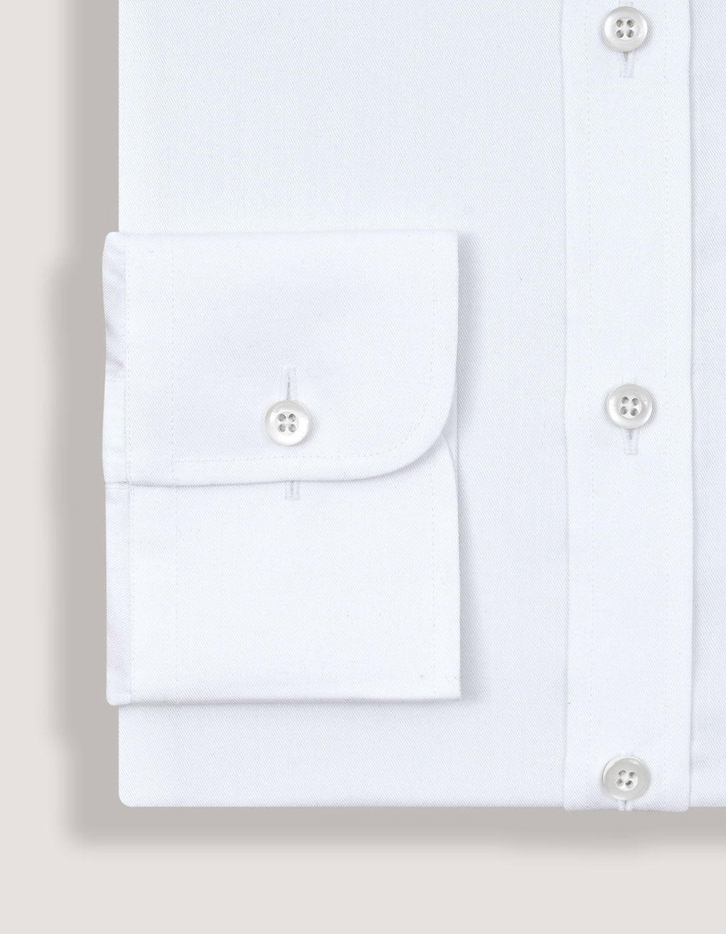 Easy Care White Twill Shirt