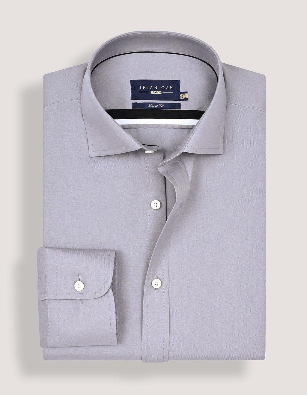 Easy Iron Grey Cotton Dress Shirt