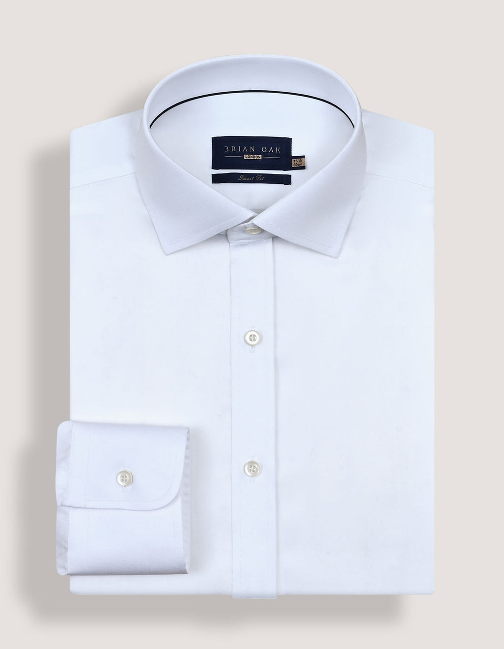 Plain White Satin Dress Shirt