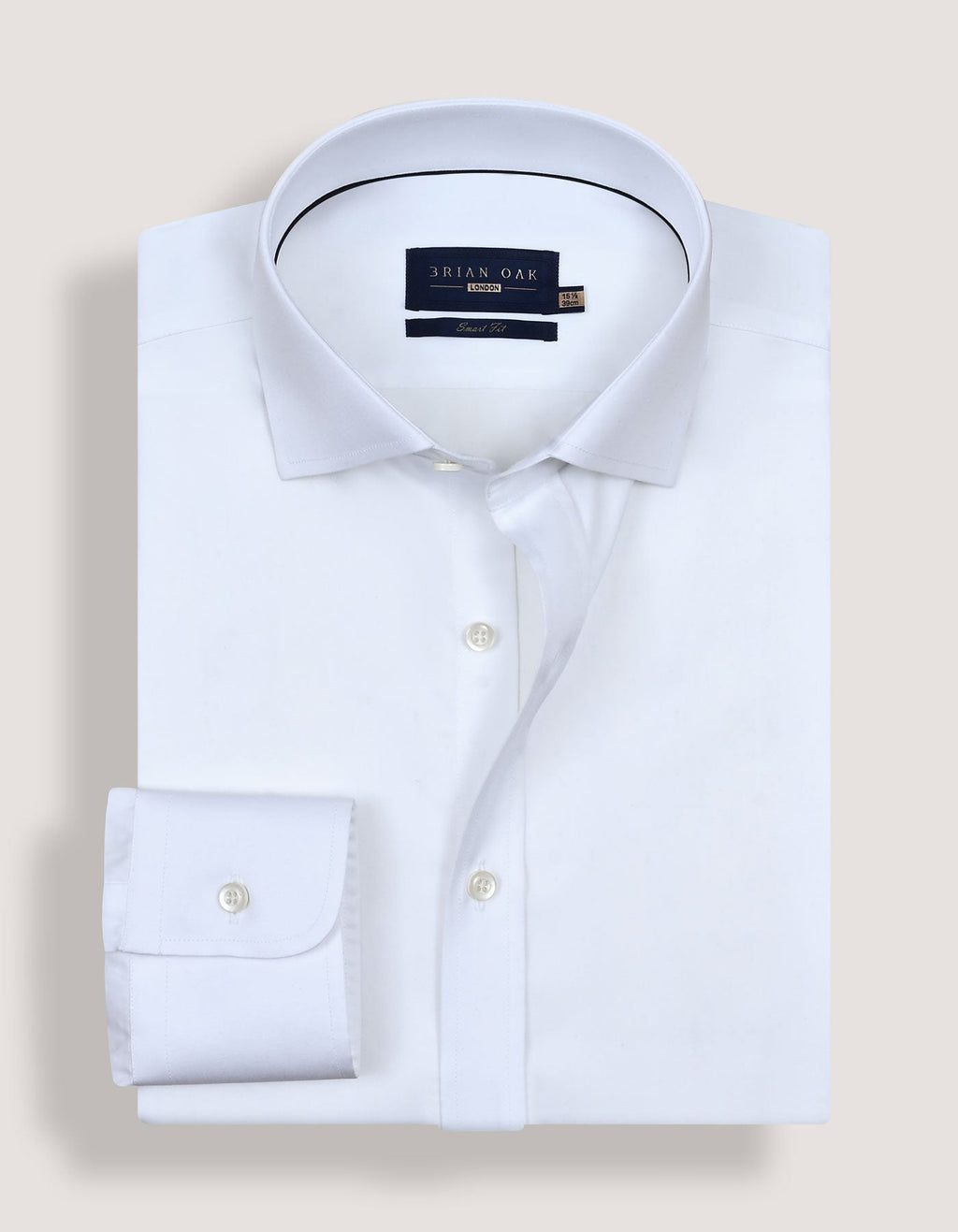 Plain White Satin Dress Shirt