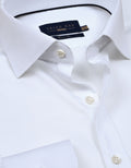 Plain White Satin Dress Shirt