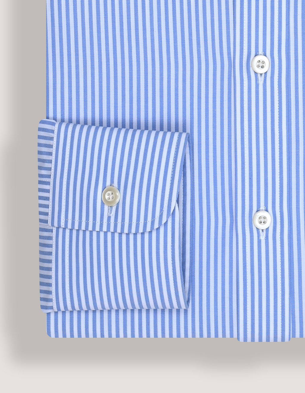 Sky Blue Vertical Striped Formal Shirt
