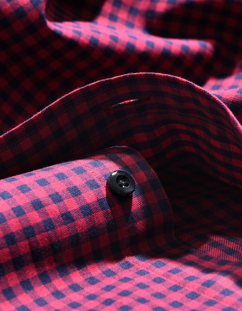 Easy Iron Maroon Gingham Check Shirt
