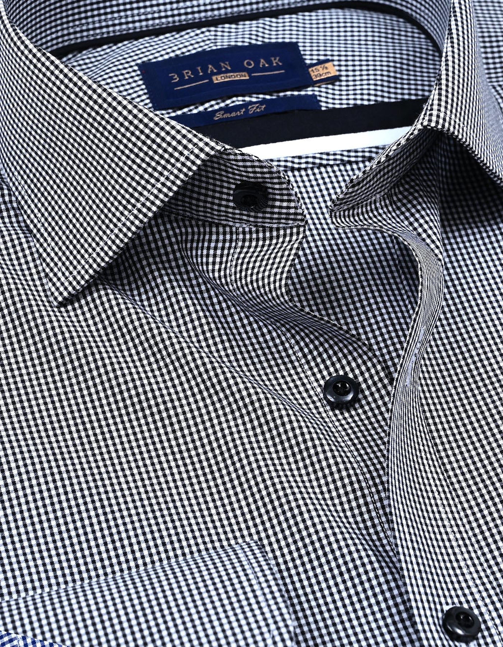 Black Mini Check Shirt