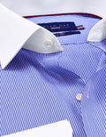 Sky Blue Smart Fit Check Shirt
