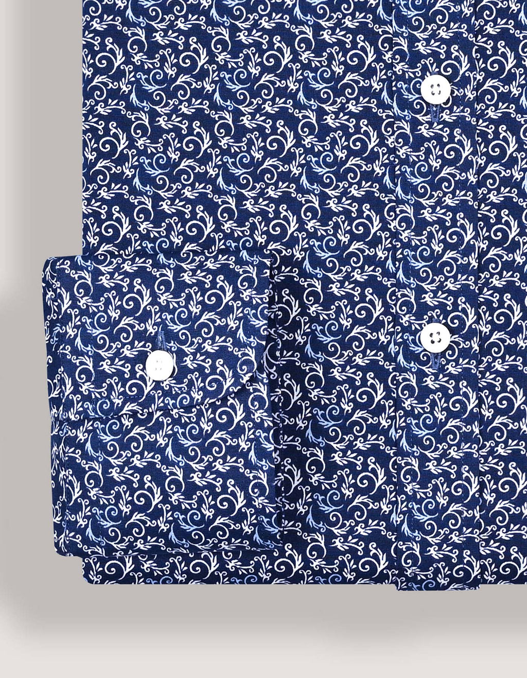 Navy Swirl Print Shirt