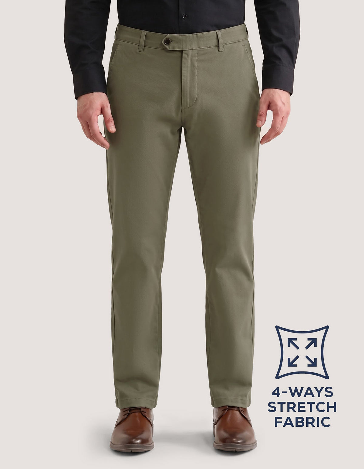 Light Brown Performance Chino Trouser