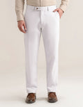 Flat Front Smart Fit Chinos – Cream