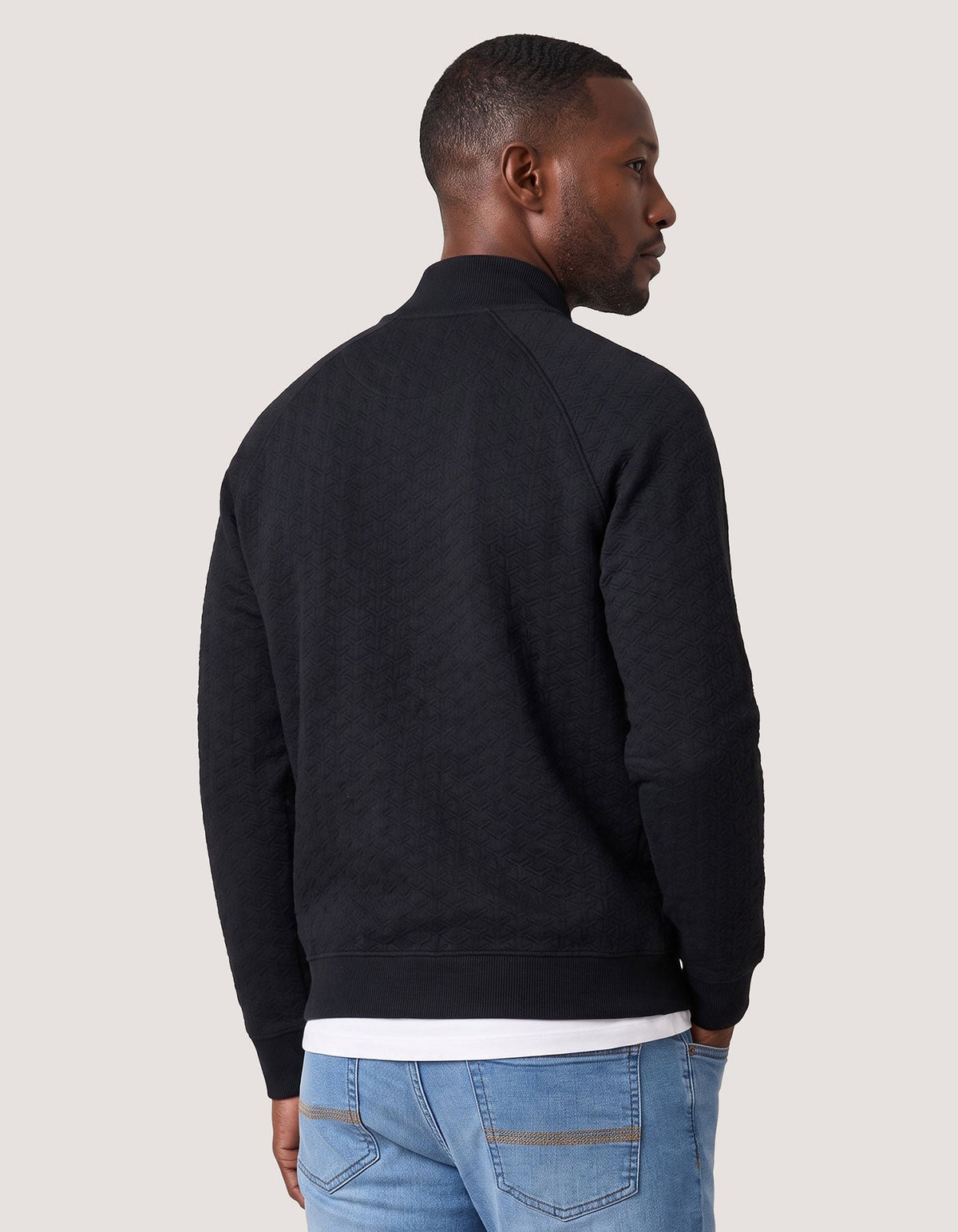 Black Fleece Zippered Jacket