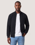 Black Fleece Zippered Jacket