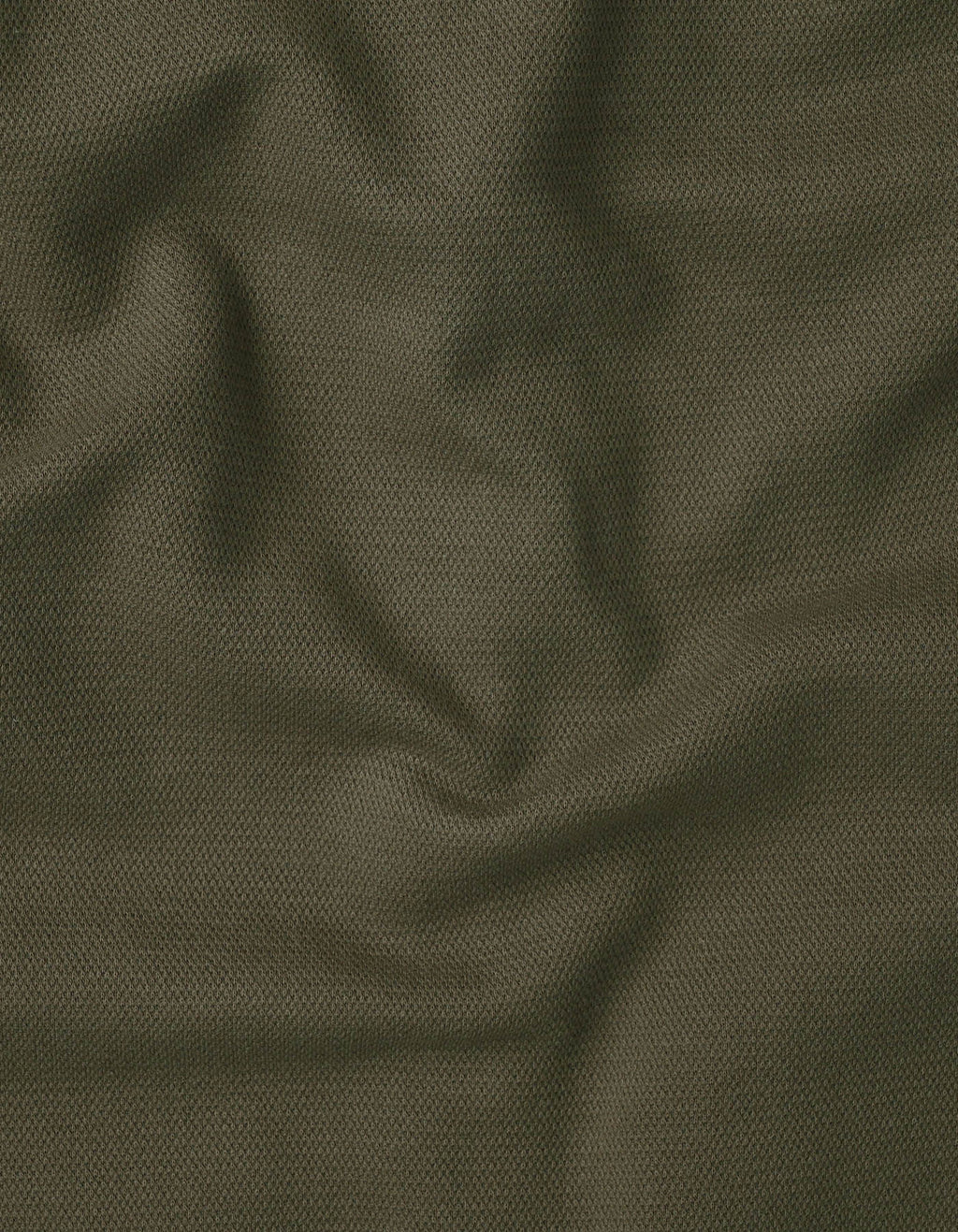 Olive Textured Mock Neck Zipper