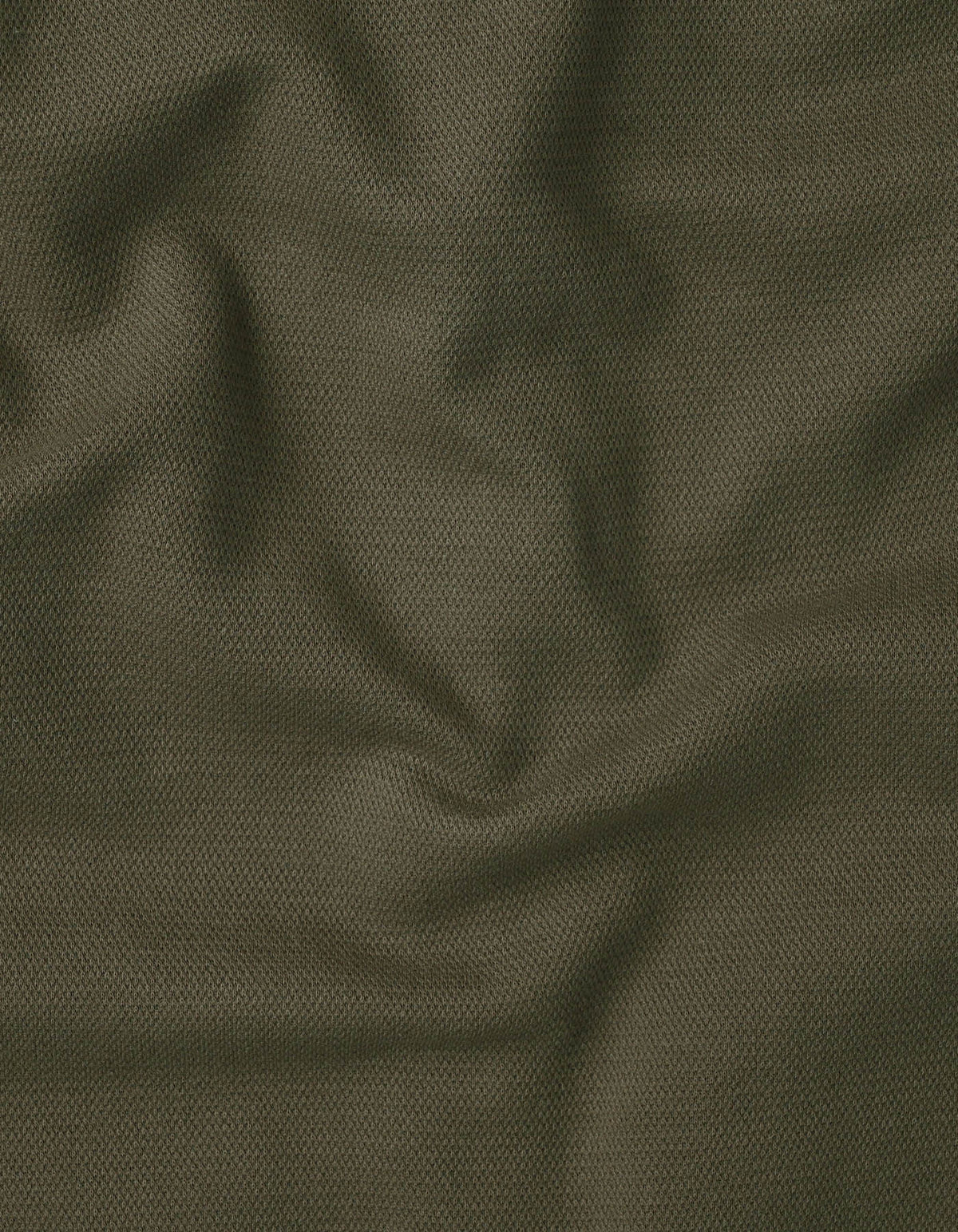 Olive Textured Mock Neck Zipper