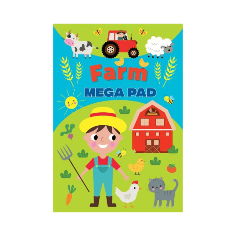 Farm Mega Pad Colouring Book for Kids – PoundFun Creative Art Activity