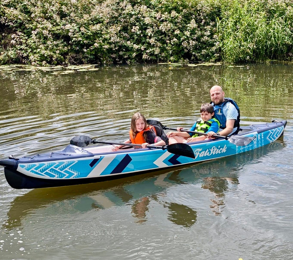 FatStick Inflatable Drop Stitch Kayak Package | 1 or 2 Person Canoe