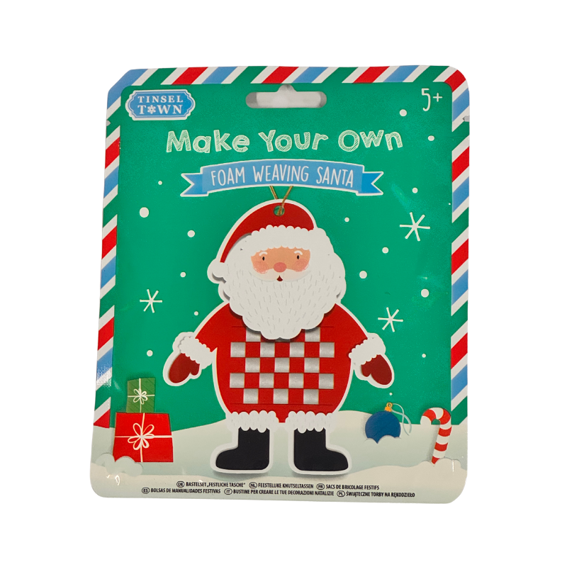 PoundFun Make Your Own Christmas Craft Bag - Festive DIY Decoration Kit