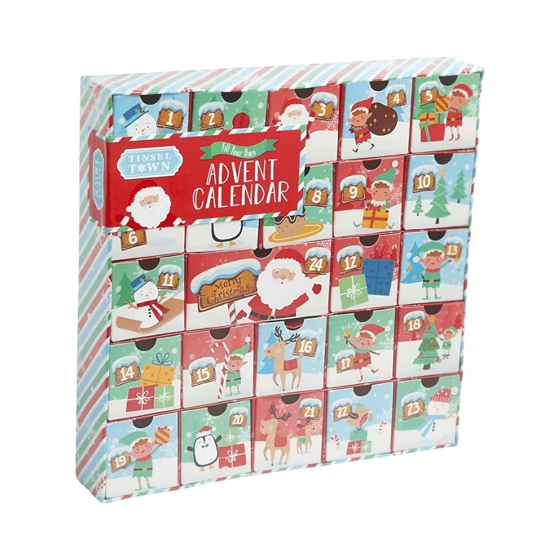 PoundFun Fill Your Own Advent Calendar – DIY Personalized Christmas Gift