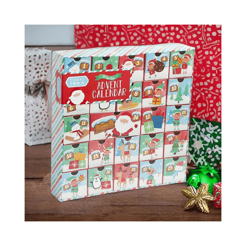 PoundFun Fill Your Own Advent Calendar – DIY Personalized Christmas Gift