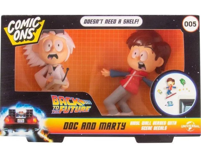 Back to the Future Comic Ons Vinyl Wall Stickers - 2 Pack Figurines