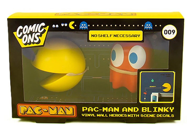 Pac-Man & Blinky Comic Ons 3D Wall Decals - 2 Pack Gaming Figures