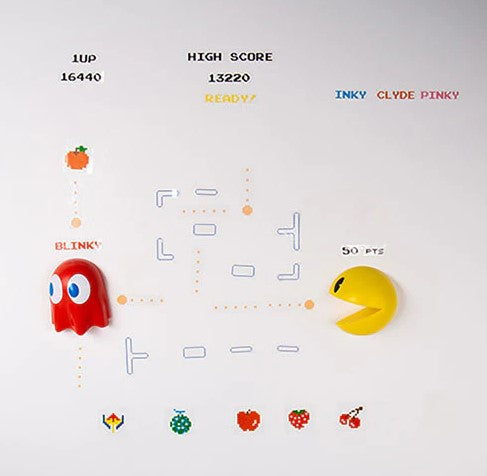 Pac-Man & Blinky Comic Ons 3D Wall Decals - 2 Pack Gaming Figures