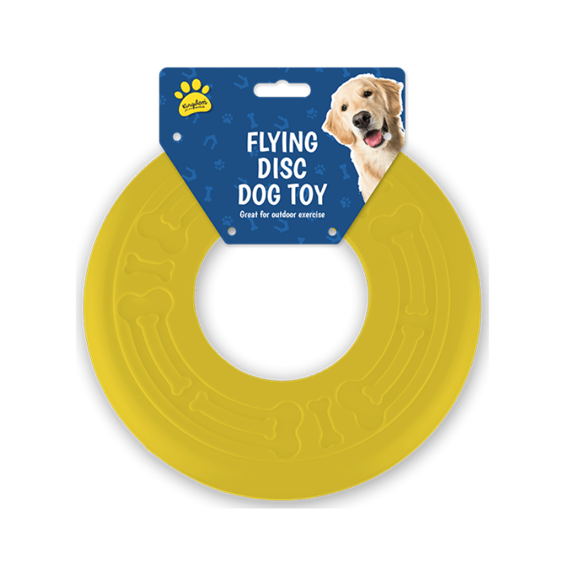 PoundFun Durable Flying Disc Dog Toy – Outdoor Fetch Frisbee for Pets