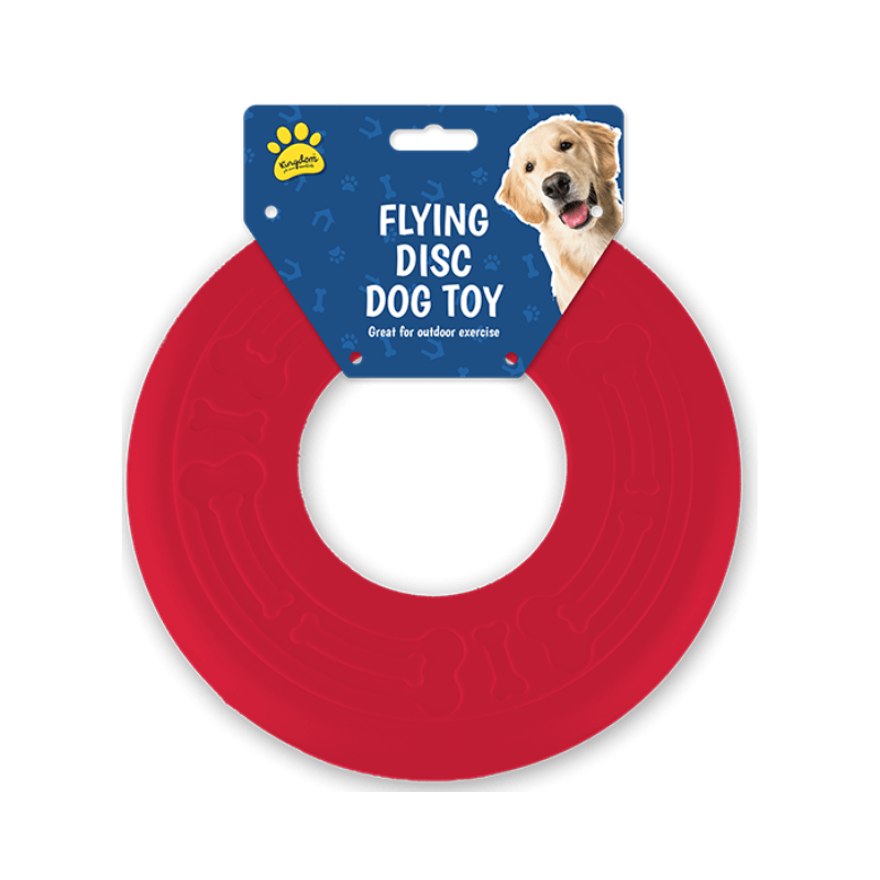 PoundFun Durable Flying Disc Dog Toy – Outdoor Fetch Frisbee for Pets