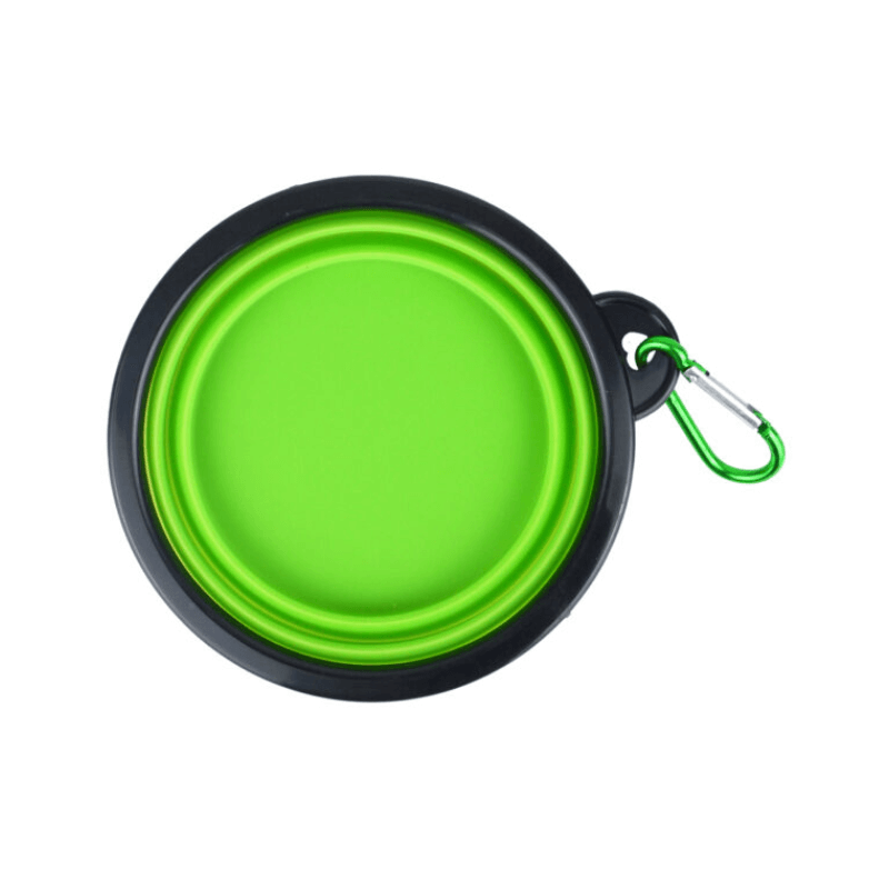PoundFun Foldable Silicone Pet Bowl – Portable Travel Feeder for Dogs