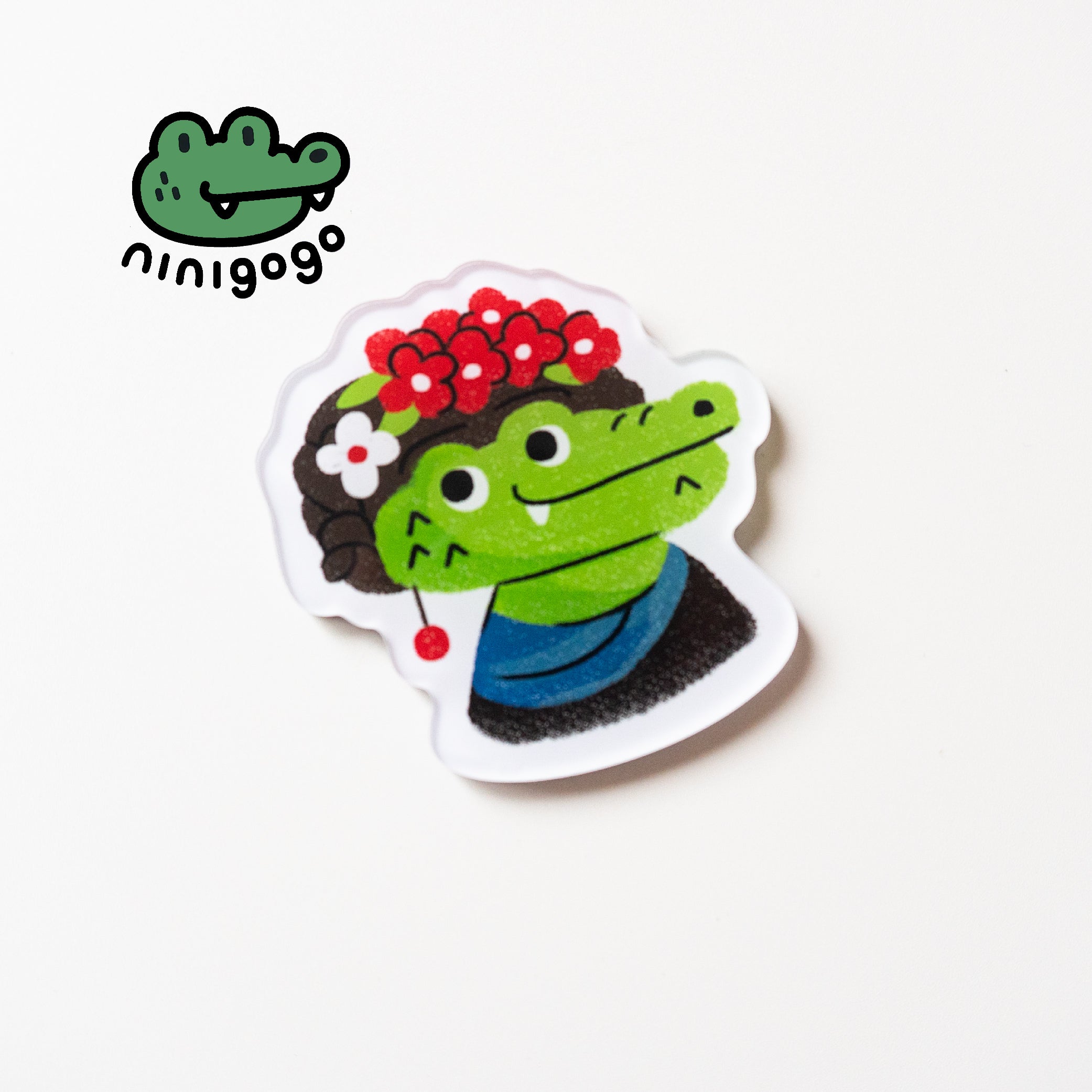Frida Kahlo Cat Fridge Magnet | LuLuFun Studio Artistic Feline Decor