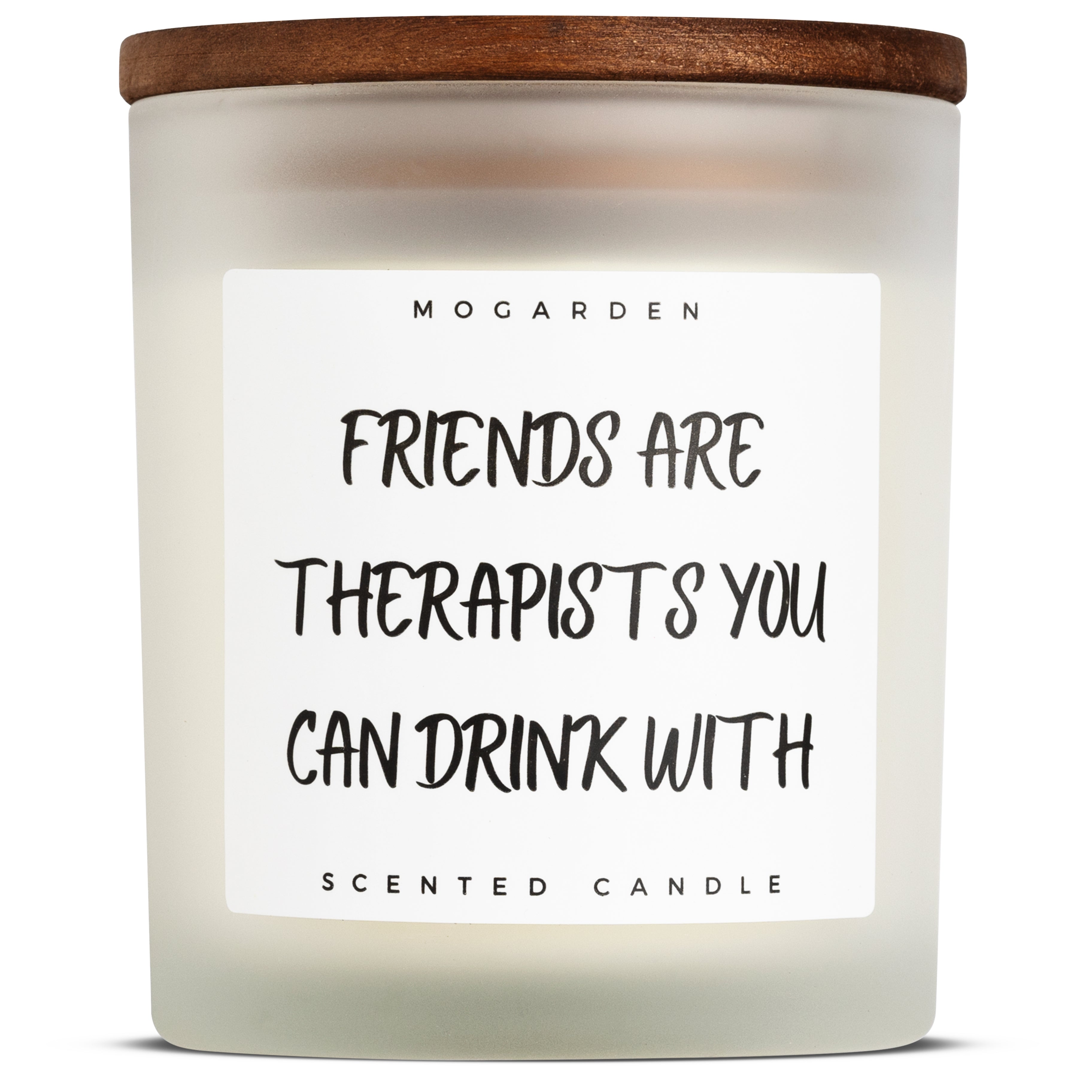 Mogarden Friendship Candle – Luxury Vanilla Amber Soy Wax Gift, 220g