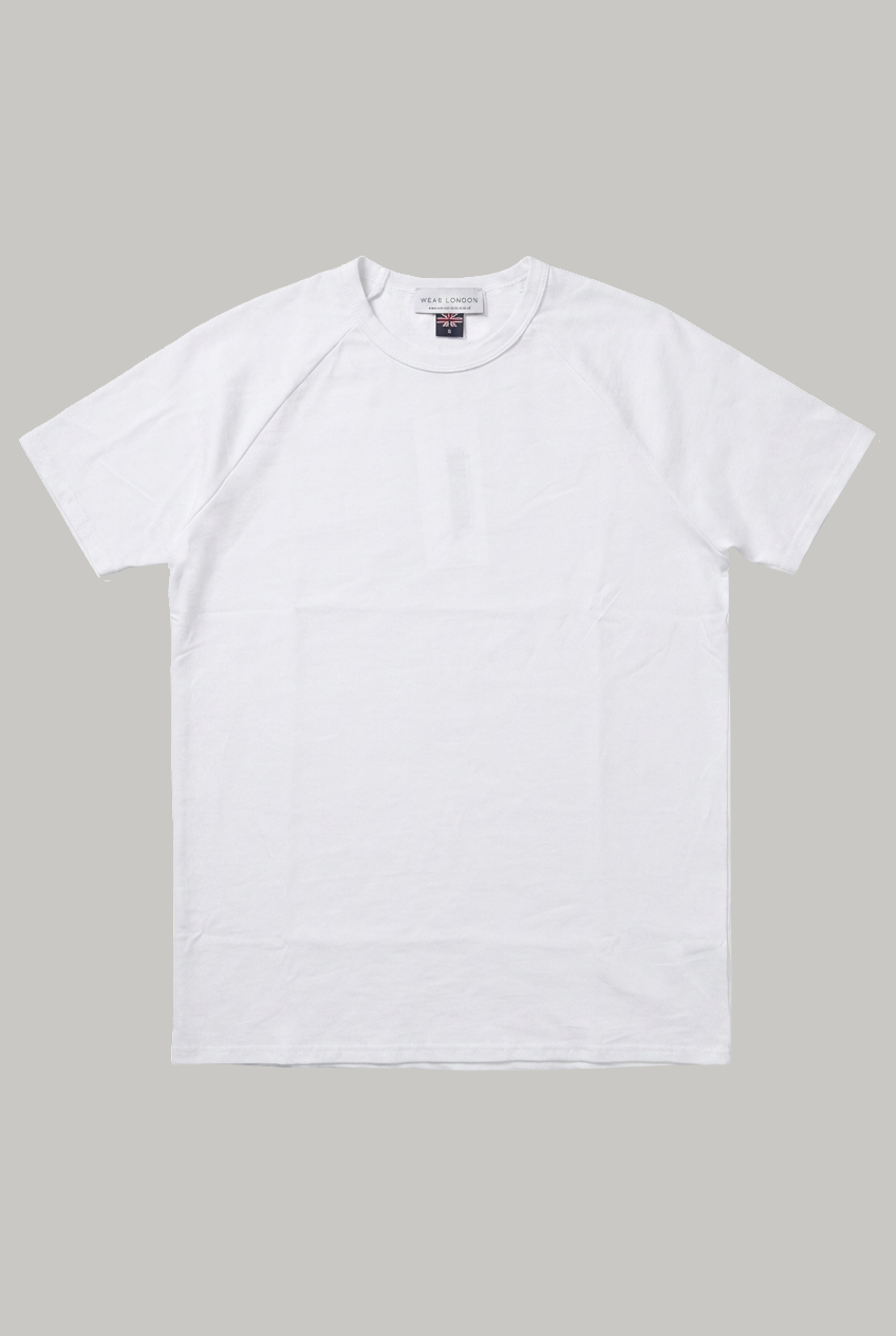 Hoxton Raglan Sleeve Fitted T-shirt - White
