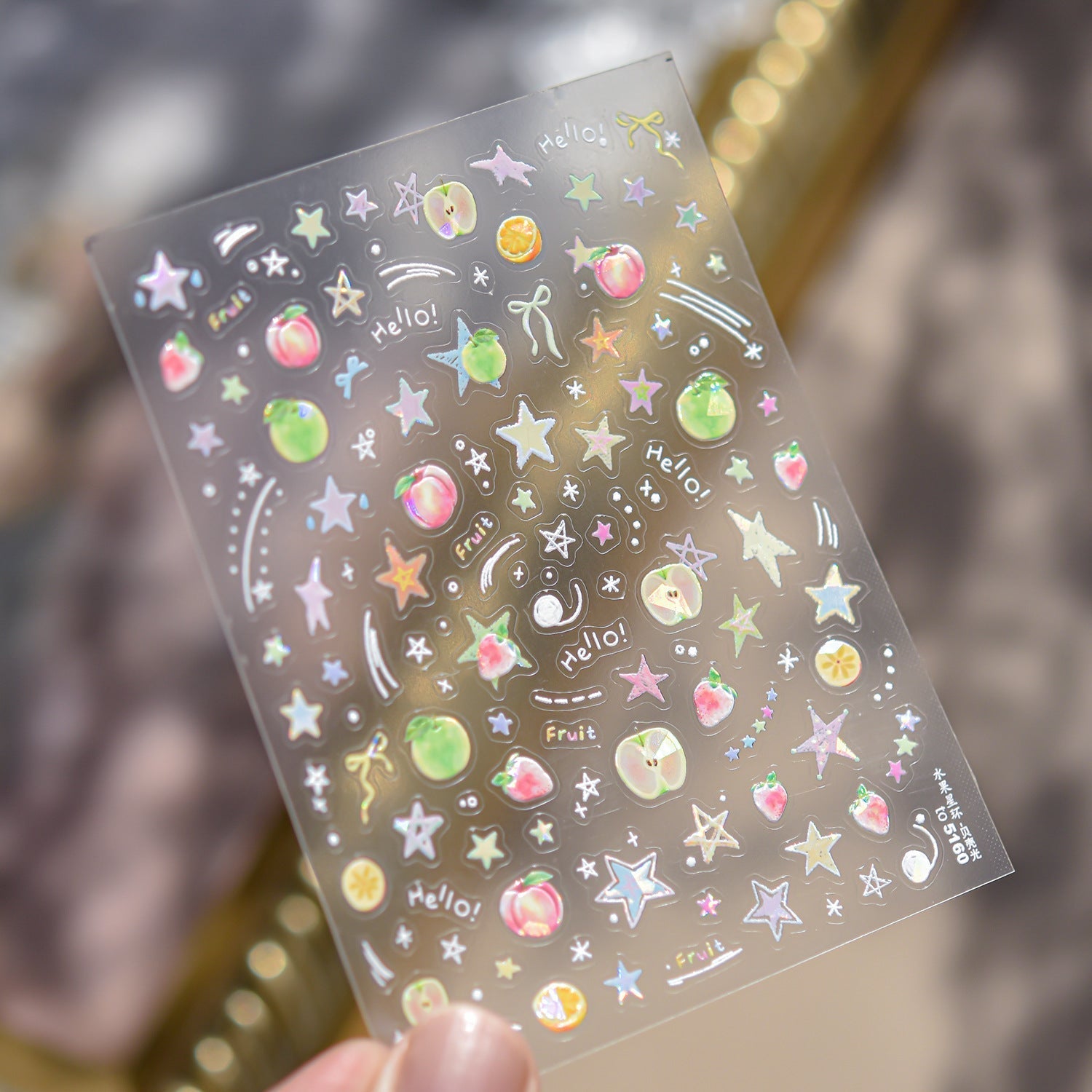 LuLuFun Studio Summer Fruit Nail Deco Stickers – Ultra-Thin Nail Decals