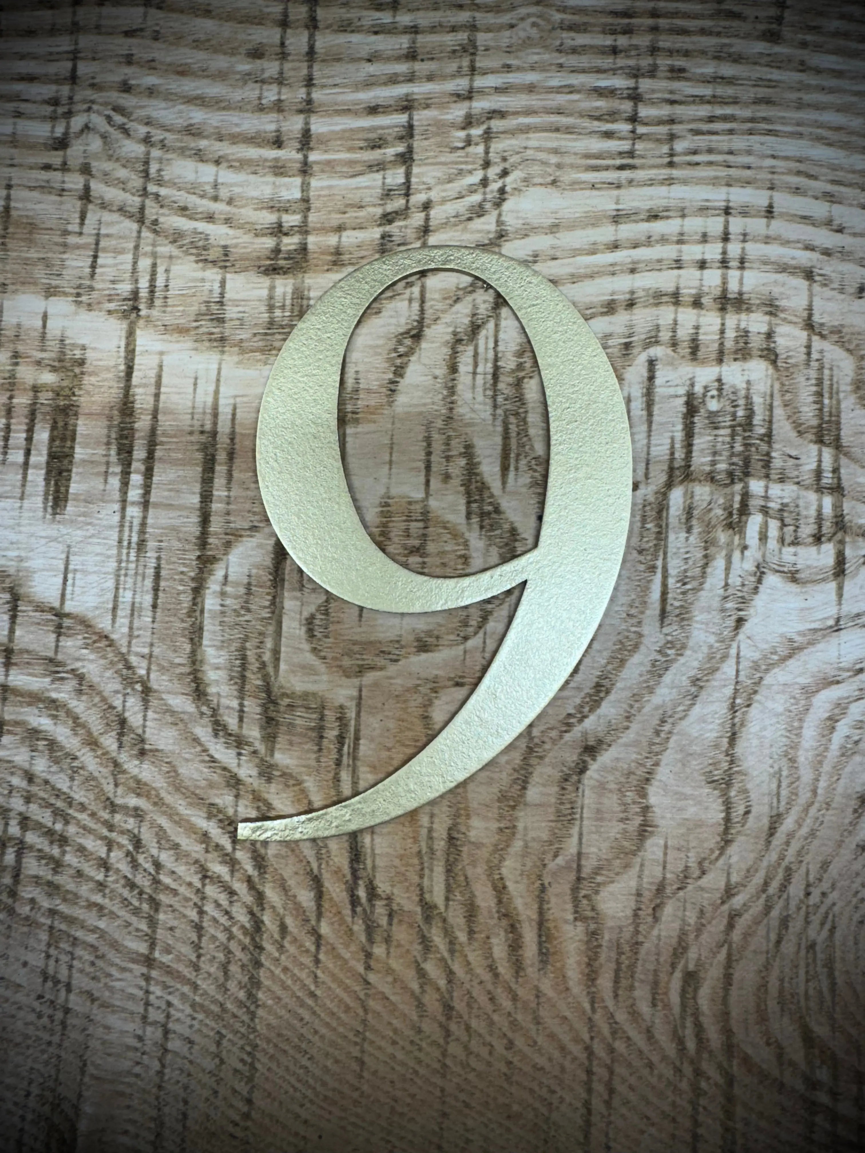 Rustic Distressed Gold Metal Letters | Classic Steel Wall Signage by RWN