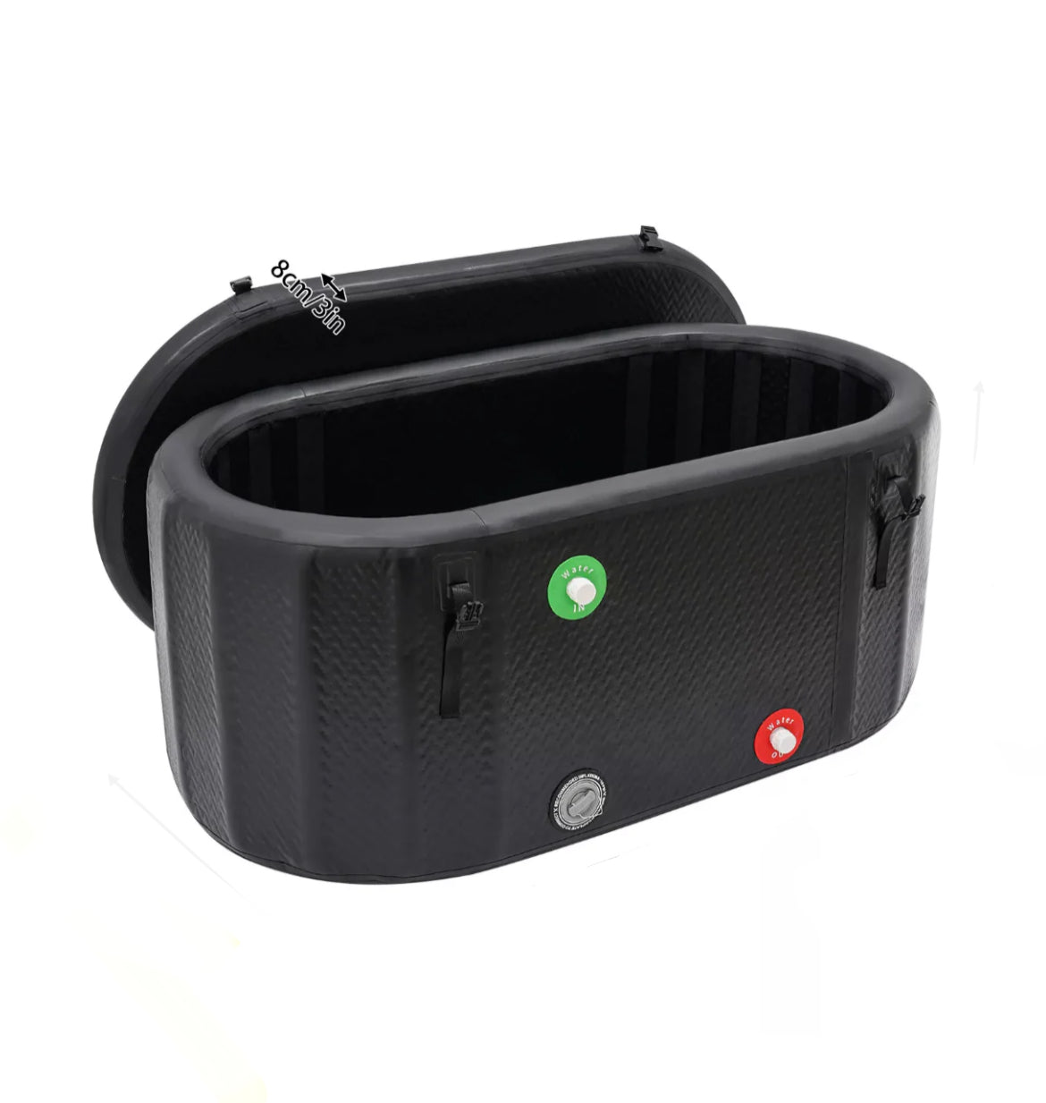 FatStick Pro XL Ice Bath - Portable Drop Stitch Cold Water Therapy Tub