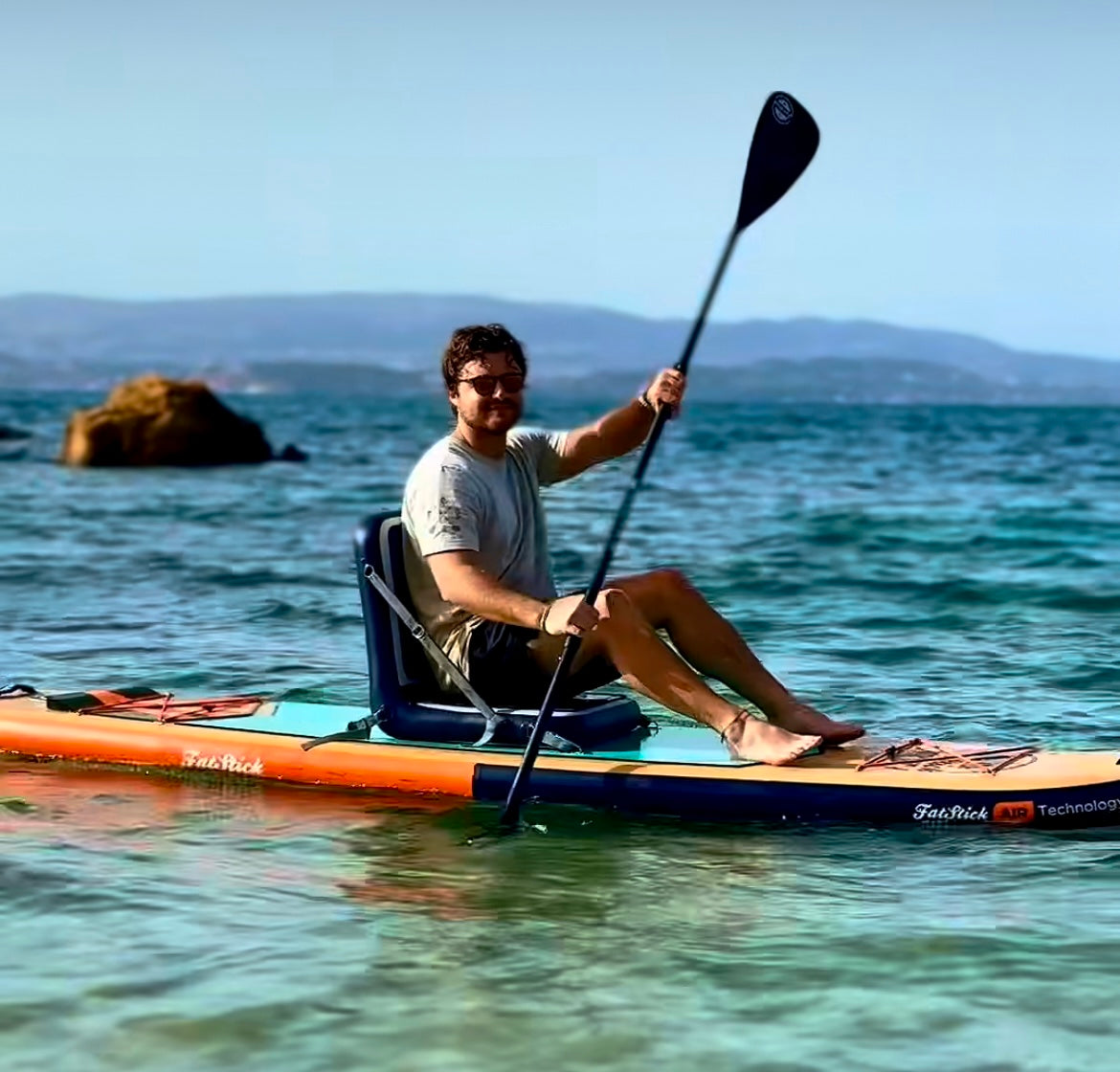 FatStick Adaptive Inflatable SUP & Kayak Seat – Ergonomic Beach Chair