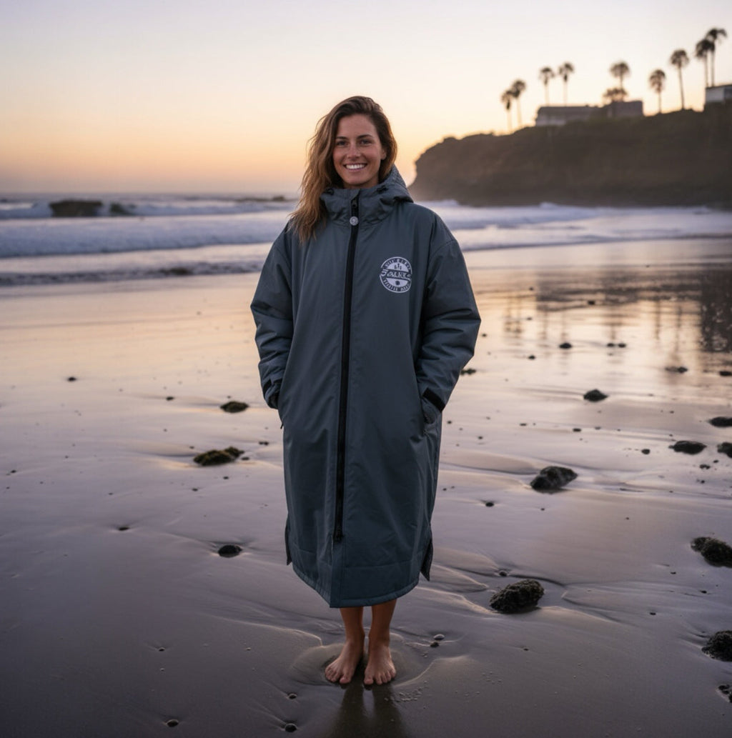 FatStick FatWrap Waterproof Recycled Fleece Changing Robe – Unisex Dry Coat