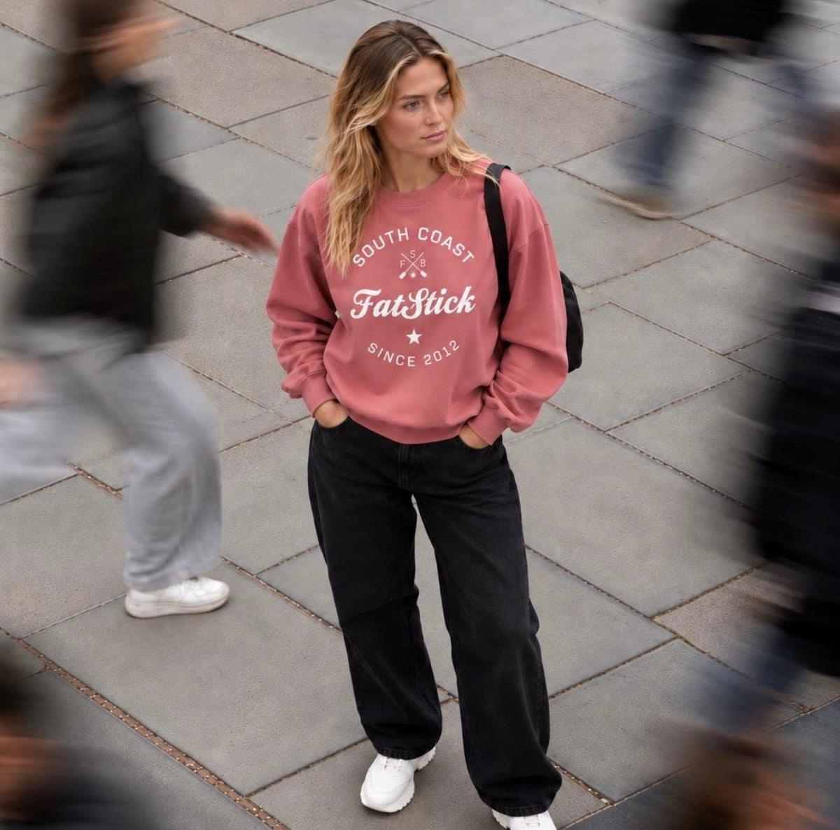 FatStick South Coast Unisex Sweatshirt – Eco-Friendly Cotton Sweater