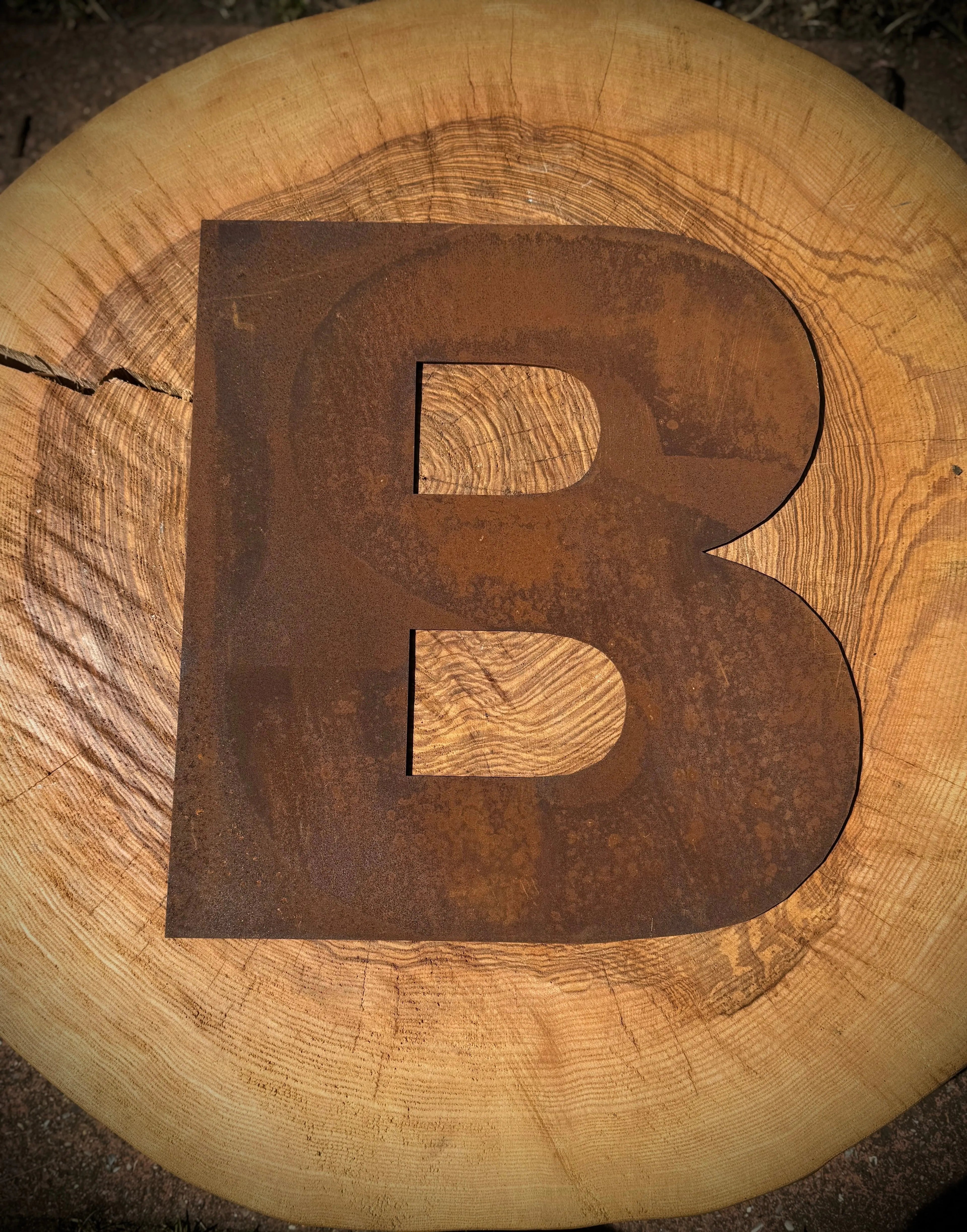 12-Inch Rusty Metal Letters by Rustic Warehouse Norfolk | Industrial Signage