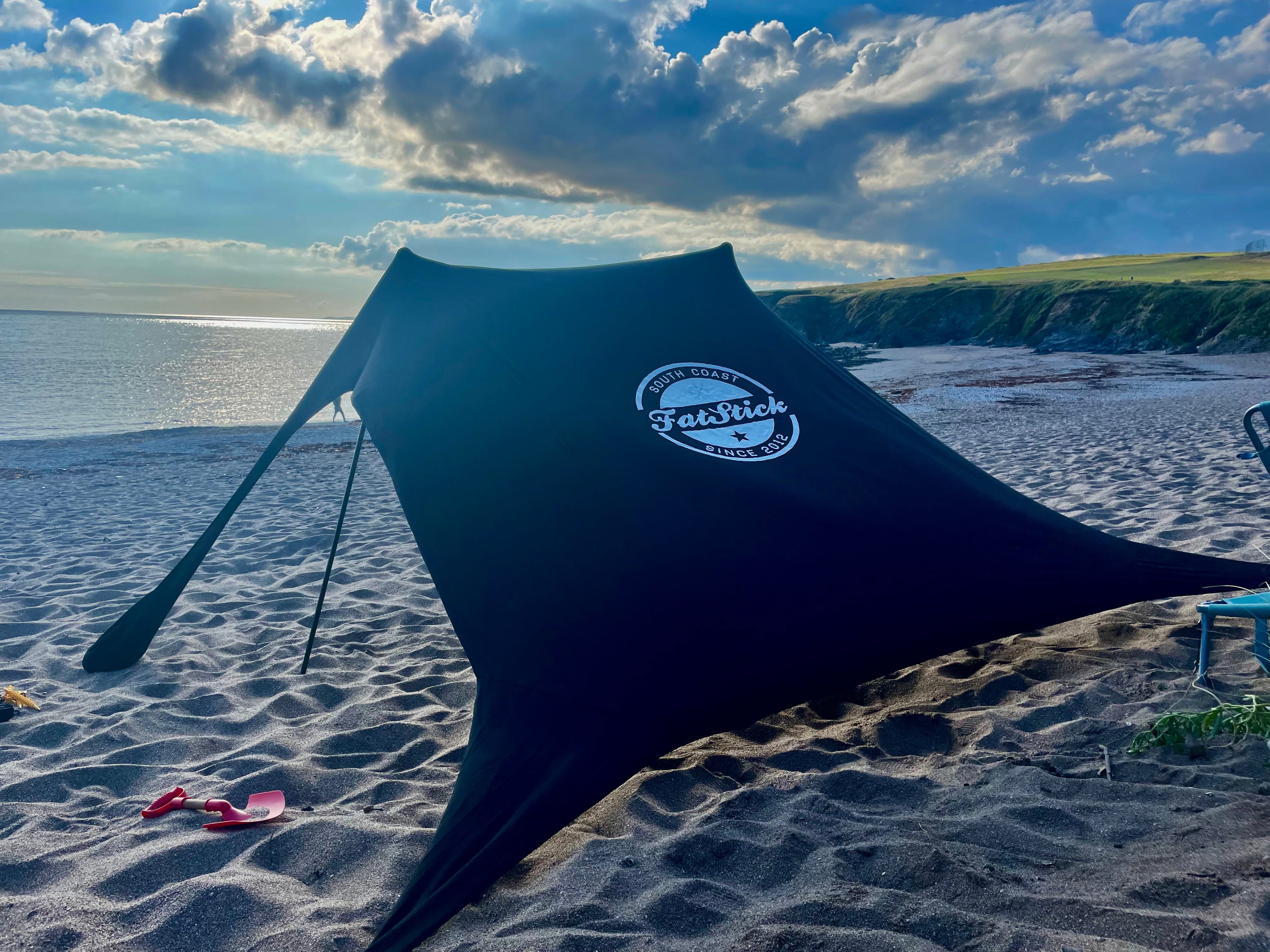 Fatstick Beach Tent – UPF 50+ Sun Shade Canopy with Ground Sheet