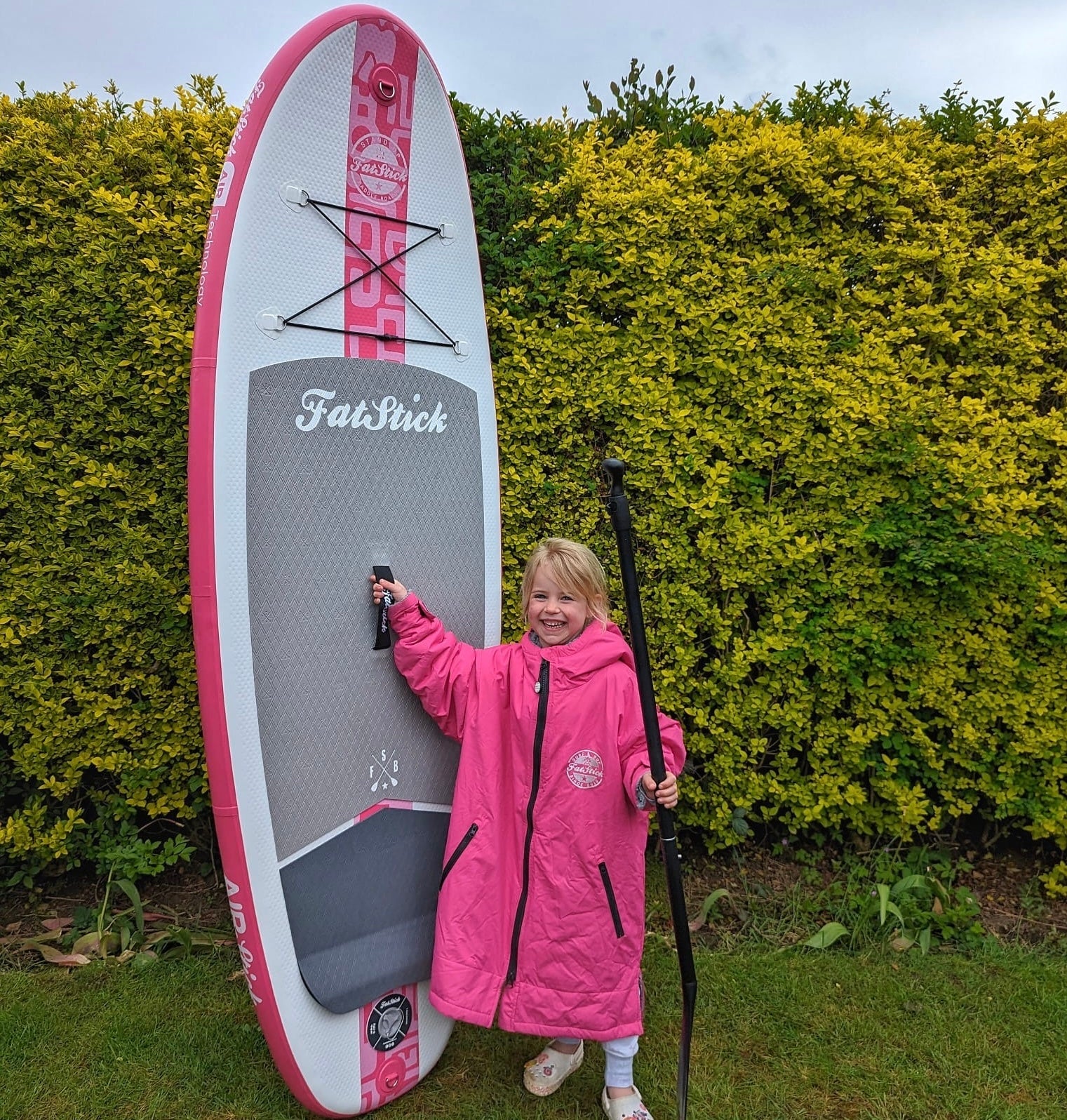 FatStick GromStick 7'6 Kids Inflatable Stand Up Paddle Board Package