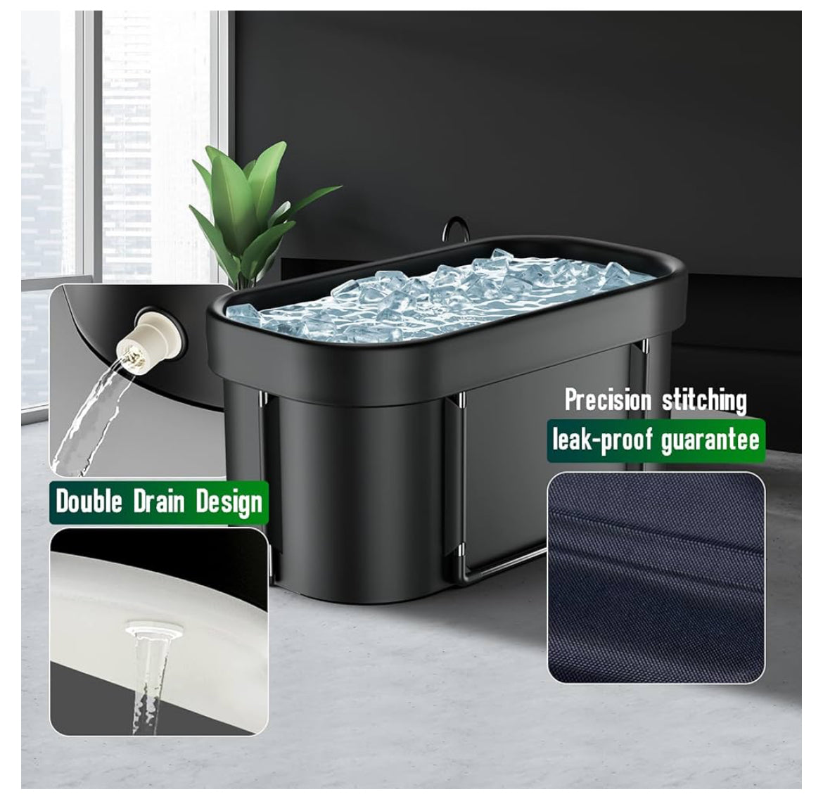 FatStick Portable Recovery Ice Bath | Insulated Cold Plunge Tub