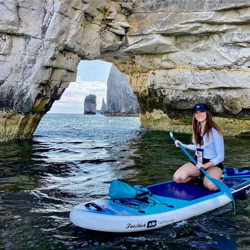 FatStick Pure Art 10'6 Inflatable Stand Up Paddle Board SUP Kayak Package