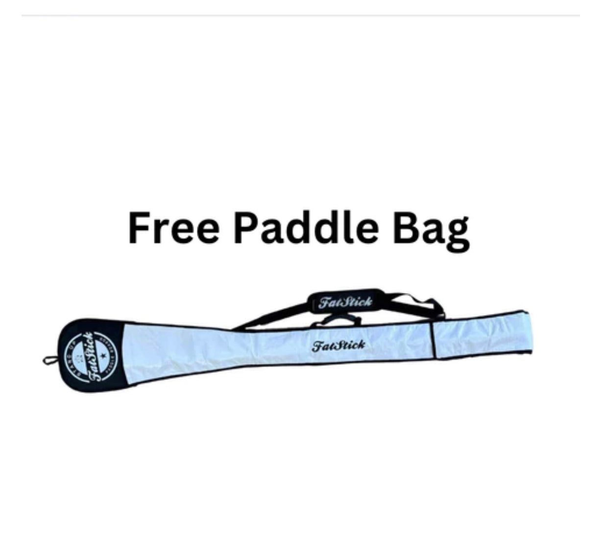 FatStick Boards Full Carbon 1-Piece SUP Paddle with Free Bag