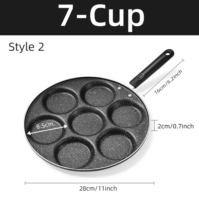 Seven-Hole Non-Stick Egg Frying Pan –  Cooking Pan