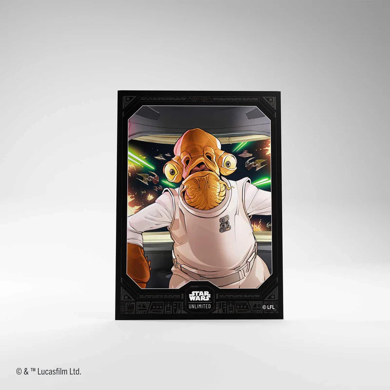 Gamegenic Star Wars: Unlimited Art Sleeves – Admiral Ackbar Matte