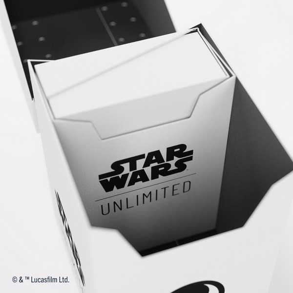 Star Wars: Unlimited Soft Crate Deck Box by Snaps – White/Black